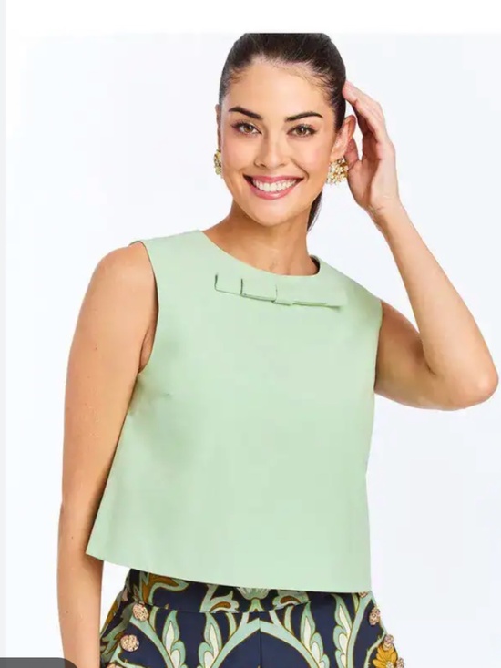 Mestiza New York Tops - Mestiza Xs Bianca bow top nwt stain